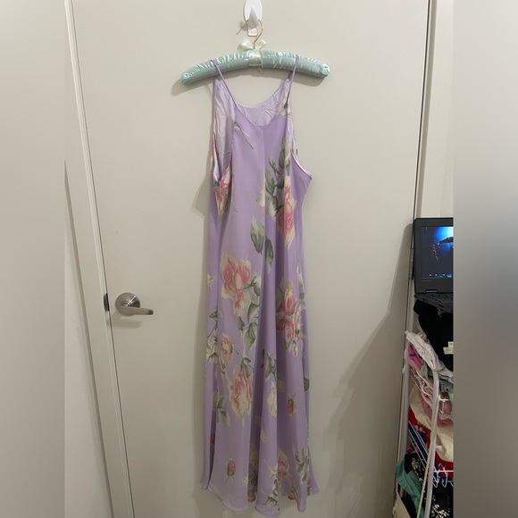 lavender vintage floral Chelsea nites formal dress💕 - Picture 3 of 4